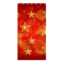 Background Christmas Decoration Shower Curtain 36  X 72  (stall)  by Simbadda