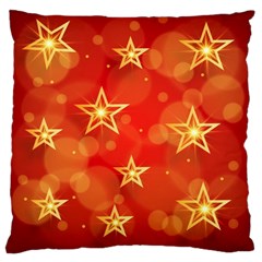 Background Christmas Decoration Large Cushion Case (two Sides) by Simbadda