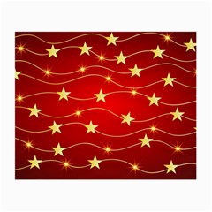 Background Christmas Decoration Small Glasses Cloth (2-side) by Simbadda