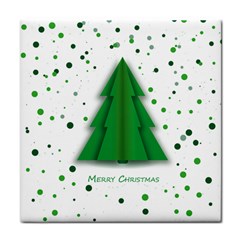 Fir Tree Christmas Christmas Tree Face Towel by Simbadda