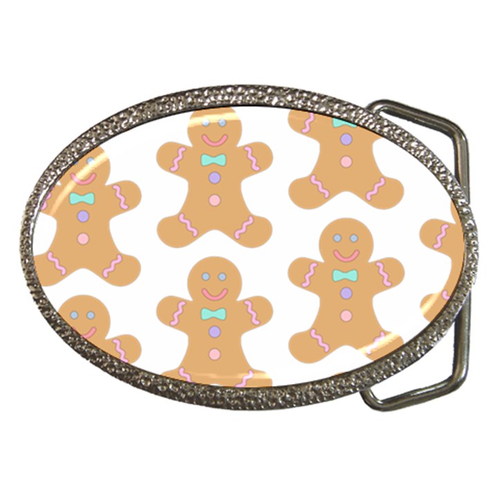 Pattern Christmas Biscuits Pastries Belt Buckles