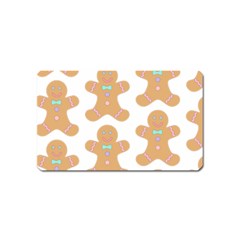 Pattern Christmas Biscuits Pastries Magnet (name Card) by Simbadda