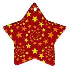 Star Stars Pattern Design Star Ornament (two Sides) by Simbadda