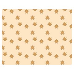 Pattern Gingerbread Star Double Sided Flano Blanket (medium)  by Simbadda