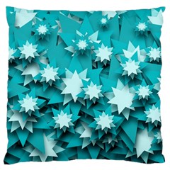 Stars Christmas Ice Decoration Standard Flano Cushion Case (Two Sides)