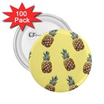 Pineapples Fruit Pattern Texture 2.25  Buttons (100 pack)  Front