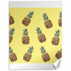 Pineapples Fruit Pattern Texture Canvas 12  X 16  by Simbadda