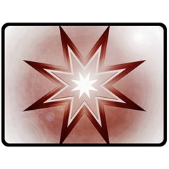 Star Christmas Festival Decoration Double Sided Fleece Blanket (large)  by Simbadda