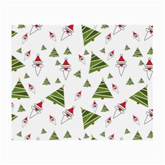 Christmas Santa Claus Decoration Small Glasses Cloth (2-side) by Simbadda