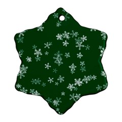 Template Winter Christmas Xmas Snowflake Ornament (two Sides) by Simbadda