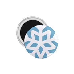 Snowflake Snow Flake White Winter 1 75  Magnets by Simbadda