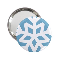 Snowflake Snow Flake White Winter 2 25  Handbag Mirrors by Simbadda