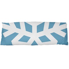 Snowflake Snow Flake White Winter Body Pillow Case Dakimakura (two Sides) by Simbadda