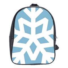 Snowflake Snow Flake White Winter School Bag (xl)