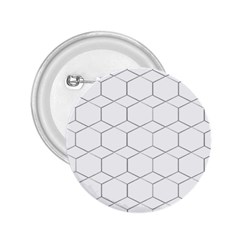 Honeycomb pattern black and white 2.25  Buttons