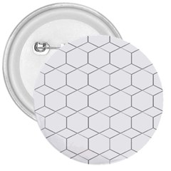 Honeycomb pattern black and white 3  Buttons