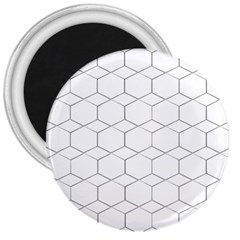 Honeycomb pattern black and white 3  Magnets