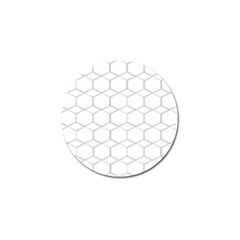 Honeycomb pattern black and white Golf Ball Marker (10 pack)