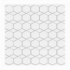 Honeycomb pattern black and white Medium Glasses Cloth