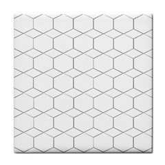 Honeycomb pattern black and white Face Towel