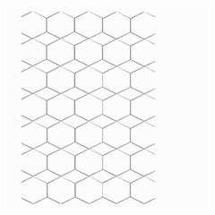 Honeycomb pattern black and white Small Garden Flag (Two Sides)