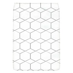 Honeycomb pattern black and white Removable Flap Cover (S)