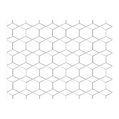 Honeycomb pattern black and white Double Sided Flano Blanket (Mini) 