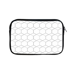 Honeycomb Pattern Black And White Apple Macbook Pro 13  Zipper Case by picsaspassion