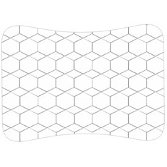 Honeycomb pattern black and white Velour Seat Head Rest Cushion