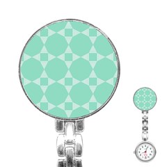 Mint Star Pattern Stainless Steel Nurses Watch by picsaspassion