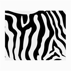 Zebra Horse Pattern Black And White Small Glasses Cloth by picsaspassion