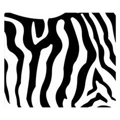 Zebra Horse Pattern Black And White Double Sided Flano Blanket (small)  by picsaspassion