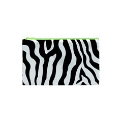 Zebra Horse Pattern Black And White Cosmetic Bag (xs)