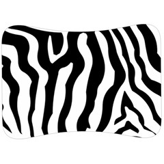 Zebra Horse Pattern Black And White Velour Seat Head Rest Cushion by picsaspassion