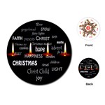 Candles Christmas Advent Light Playing Cards (Round) Front