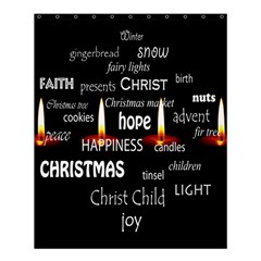 Candles Christmas Advent Light Shower Curtain 60  X 72  (medium) 