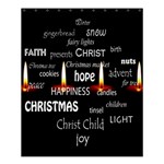 Candles Christmas Advent Light Shower Curtain 60  x 72  (Medium)  60 x72  Curtain