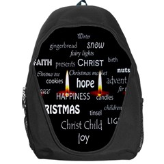 Candles Christmas Advent Light Backpack Bag