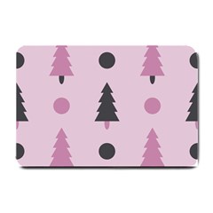 Christmas Trees Tree Fir Den Small Doormat  by Wegoenart