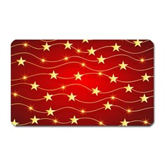 Background Christmas Decoration Magnet (rectangular) by Wegoenart