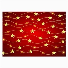 Background Christmas Decoration Large Glasses Cloth (2-side) by Wegoenart