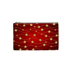 Background Christmas Decoration Cosmetic Bag (small) by Wegoenart