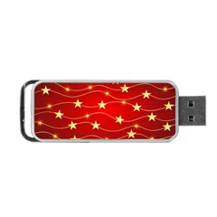 Background Christmas Decoration Portable Usb Flash (two Sides) by Wegoenart