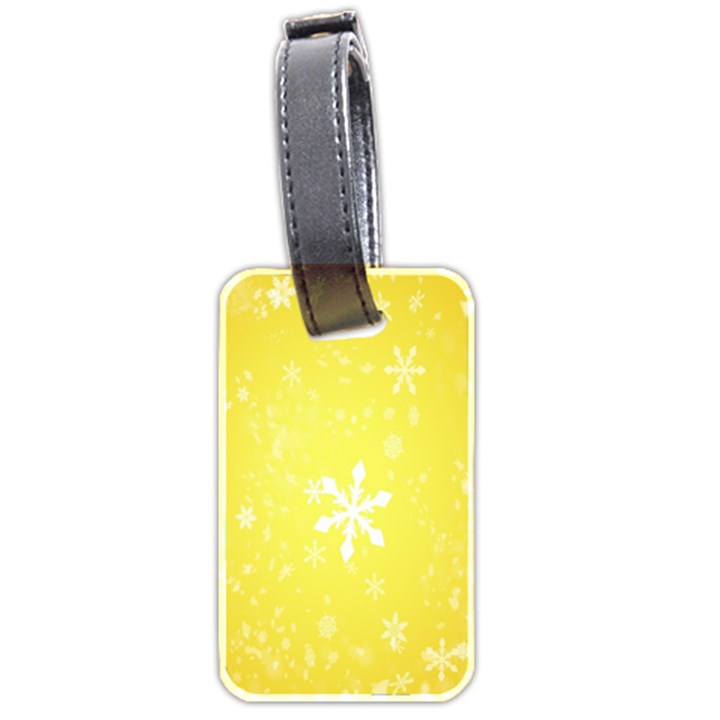 Snowflakes The Background Snow Luggage Tags (Two Sides)