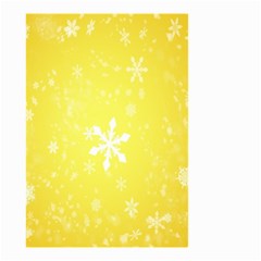 Snowflakes The Background Snow Small Garden Flag (two Sides) by Wegoenart