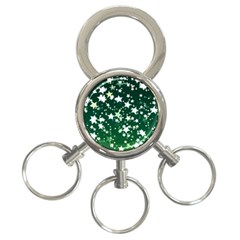 Christmas Star Advent Background 3-ring Key Chains by Wegoenart