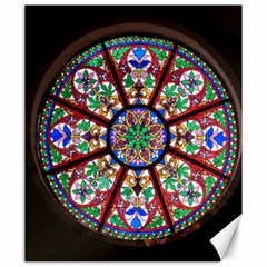 Church Window Window Rosette Canvas 20  X 24  by Wegoenart