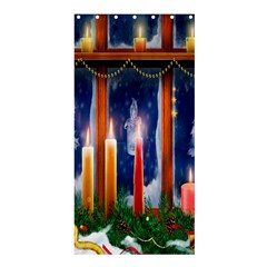 Christmas Lighting Candles Shower Curtain 36  X 72  (stall)  by Wegoenart