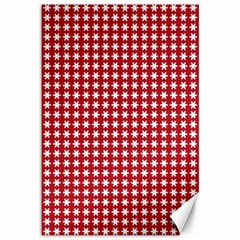 Christmas Paper Wrapping Paper Canvas 12  X 18  by Wegoenart