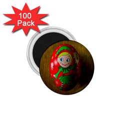 Christmas Wreath Ball Decoration 1 75  Magnets (100 Pack)  by Wegoenart